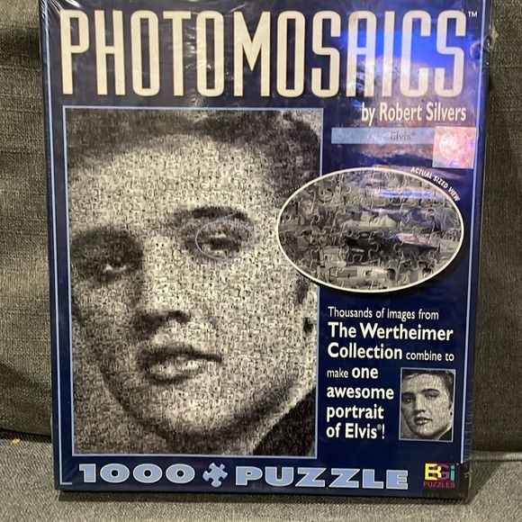 Elvis Presley Photomosaics by Robert Silvers Jigsaw Puzzle 1000 Piece NEW SEALED - Picture 1 of 8